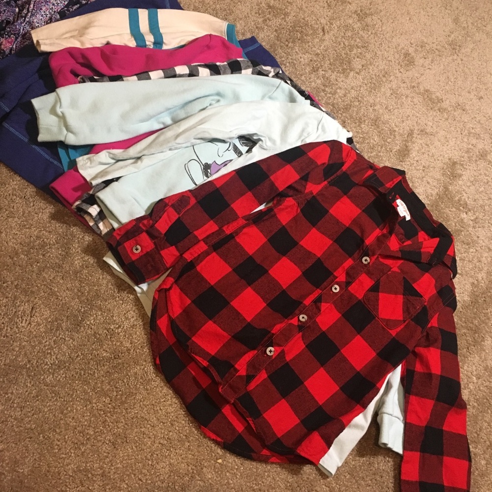 💗Bundle of size 6 girl long sleeve shirts!💗